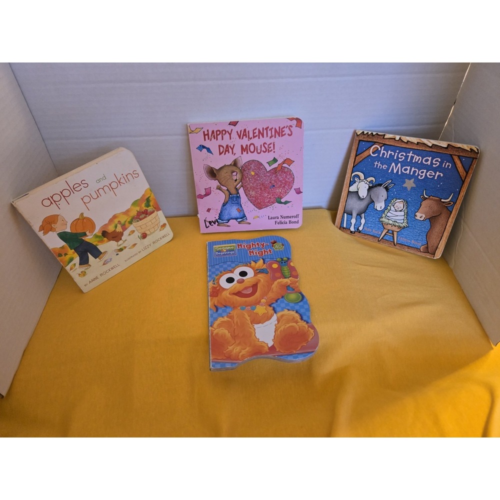 Vintage Board Books All In GVC Lot Of 4